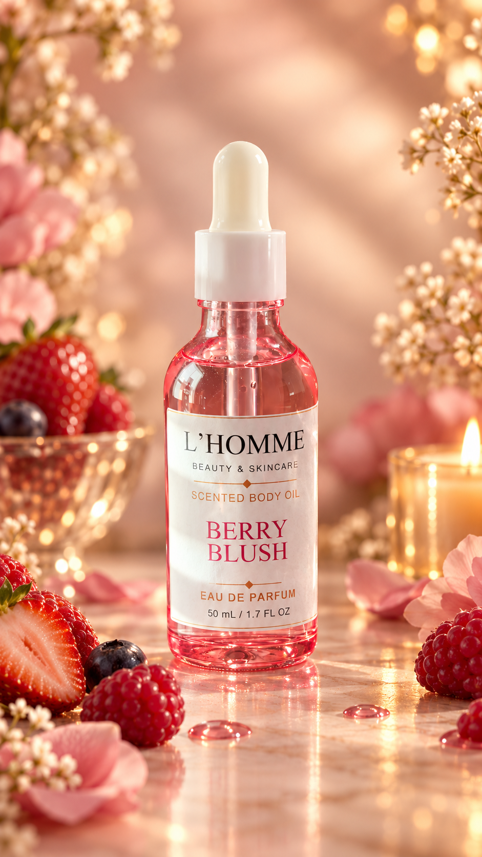 Berry Blush Eau de Parfum – L'Homme Beauty Inspired Fragrance