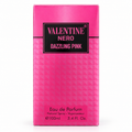 A rectangular pink perfume box for Valentine Nero Dazzling Pink Eau de Parfum, 100ml (3.4 Fl.