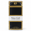 A boxed fragrance product labeled 'Nice Girl' by IKP Perfumes, shown in its retail packaging on a plain white background. The box is predominantly black with gold border accents and a white central band containing the product name.